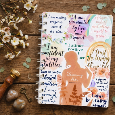 Becoming Her: Strength & Resilience Affirmation Journal