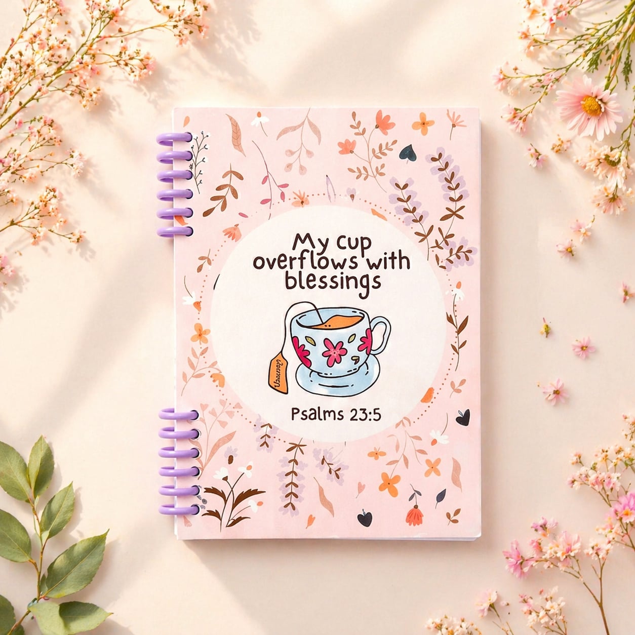 Cup Overflows - 50 Day Christian Devotional Journal